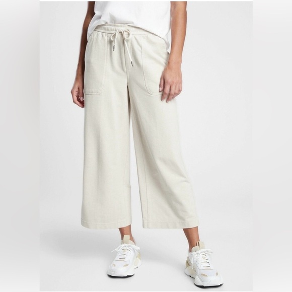Athleta Pants - Athleta Women's Off-White Wide-Leg Pants